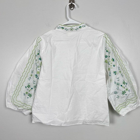 HYACINTH HOUSE Green Embroidery Erin Blouse - Picture 12 of 12